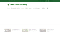 Desktop Screenshot of greensalonconsulting.com